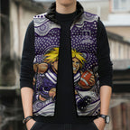Fremantle Dockers Sleeveless Puffer Jacket Aboriginal Dot Pattern - Football Mascot Heritage Pride