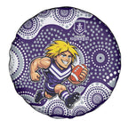 Fremantle Dockers Spare Tire Cover Aboriginal Dot Pattern - Football Mascot Heritage Pride