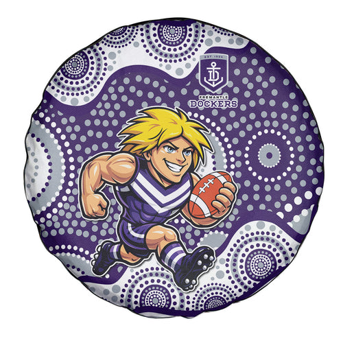 Fremantle Dockers Spare Tire Cover Aboriginal Dot Pattern - Football Mascot Heritage Pride