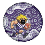 Fremantle Dockers Spare Tire Cover Aboriginal Dot Pattern - Football Mascot Heritage Pride