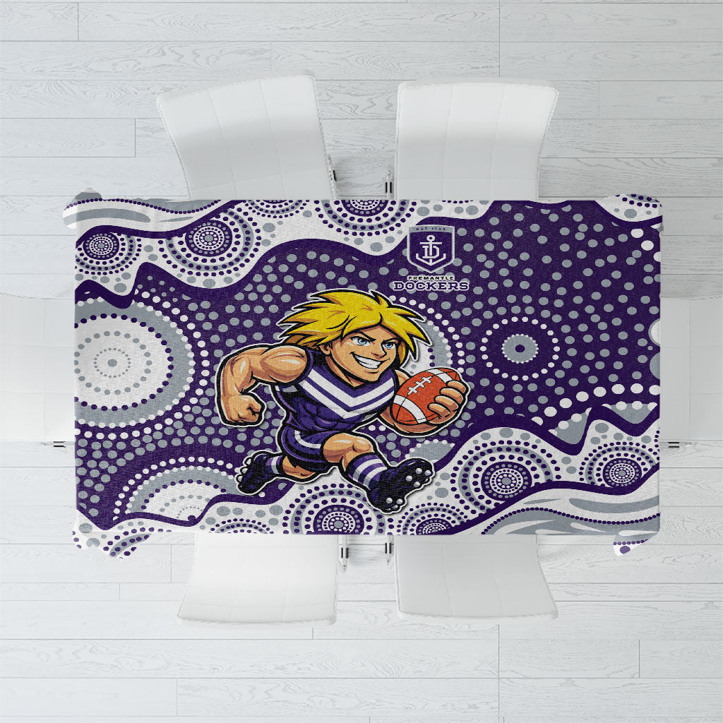 Fremantle Dockers Tablecloth Aboriginal Dot Pattern - Football Mascot Heritage Pride