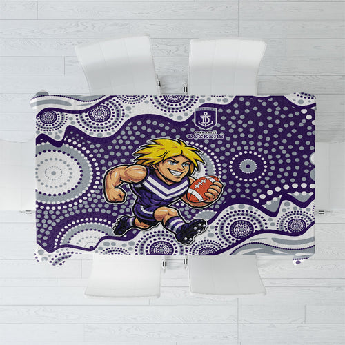 Fremantle Dockers Tablecloth Aboriginal Dot Pattern - Football Mascot Heritage Pride
