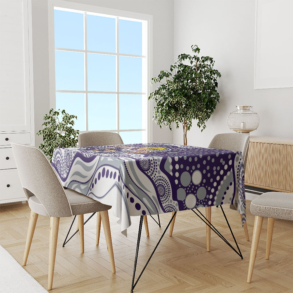 Fremantle Dockers Tablecloth Aboriginal Dot Pattern - Football Mascot Heritage Pride