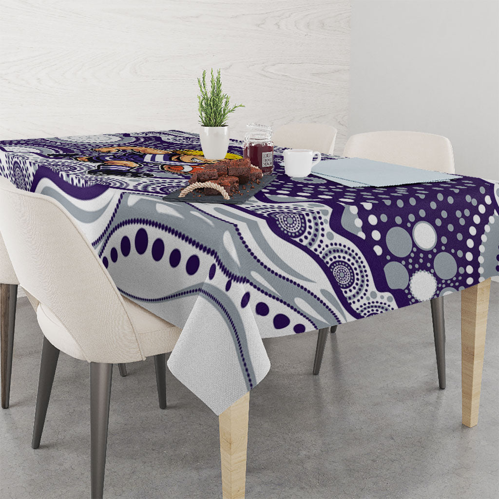 Fremantle Dockers Tablecloth Aboriginal Dot Pattern - Football Mascot Heritage Pride
