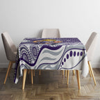 Fremantle Dockers Tablecloth Aboriginal Dot Pattern - Football Mascot Heritage Pride