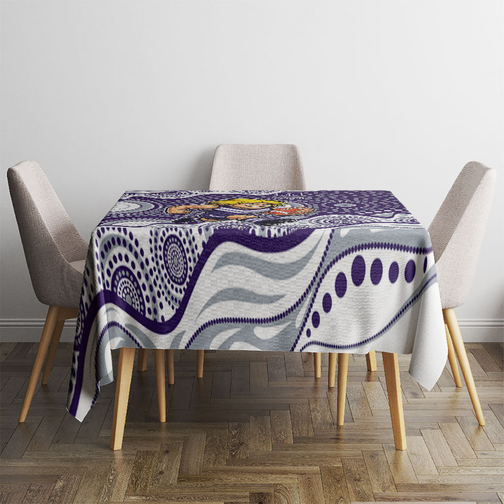 Fremantle Dockers Tablecloth Aboriginal Dot Pattern - Football Mascot Heritage Pride