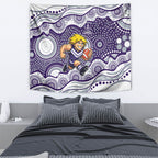 Fremantle Dockers Tapestry Aboriginal Dot Pattern - Football Mascot Heritage Pride