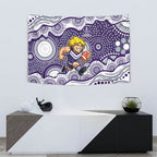 Fremantle Dockers Tapestry Aboriginal Dot Pattern - Football Mascot Heritage Pride