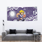 Fremantle Dockers Tapestry Aboriginal Dot Pattern - Football Mascot Heritage Pride
