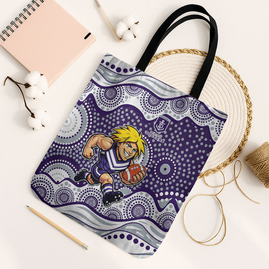 Fremantle Dockers Tote Bag Aboriginal Dot Pattern - Football Mascot Heritage Pride