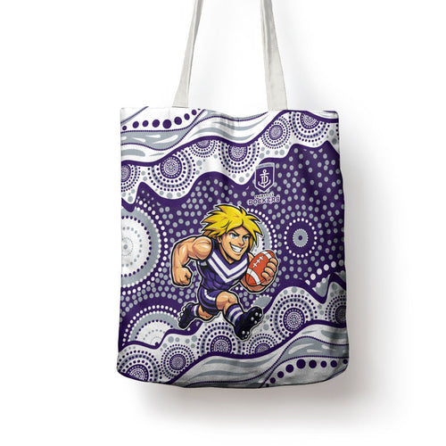 Fremantle Dockers Tote Bag Aboriginal Dot Pattern - Football Mascot Heritage Pride