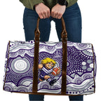 Fremantle Dockers Travel Bag Aboriginal Dot Pattern - Football Mascot Heritage Pride