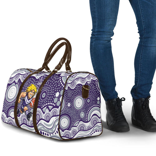 Fremantle Dockers Travel Bag Aboriginal Dot Pattern - Football Mascot Heritage Pride