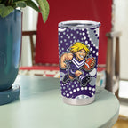 Fremantle Dockers Tumbler Cup Aboriginal Dot Pattern - Football Mascot Heritage Pride