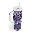 Fremantle Dockers Tumbler With Handle Aboriginal Dot Pattern - Football Mascot Heritage Pride