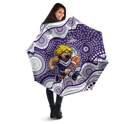 Fremantle Dockers Umbrella Aboriginal Dot Pattern - Football Mascot Heritage Pride