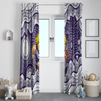 Fremantle Dockers Window Curtain Aboriginal Dot Pattern - Football Mascot Heritage Pride