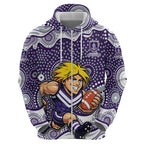 Fremantle Dockers Zip Hoodie Aboriginal Dot Pattern - Football Mascot Heritage Pride