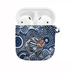 Geelong Cats AirPods Case Aboriginal Dot Pattern - Football Mascot Heritage Pride