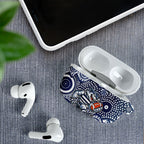Geelong Cats AirPods Case Aboriginal Dot Pattern - Football Mascot Heritage Pride
