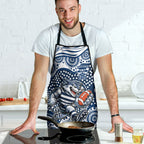 Geelong Cats Apron Aboriginal Dot Pattern - Football Mascot Heritage Pride