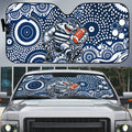 Geelong Cats Auto Sun Shade Aboriginal Dot Pattern - Football Mascot Heritage Pride