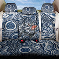 Geelong Cats Back Car Seat Cover Aboriginal Dot Pattern - Football Mascot Heritage Pride