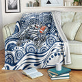 Geelong Cats Blanket Aboriginal Dot Pattern - Football Mascot Heritage Pride