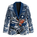 Geelong Cats Blazer Aboriginal Dot Pattern - Football Mascot Heritage Pride