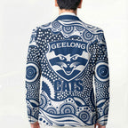 Geelong Cats Blazer Aboriginal Dot Pattern - Football Mascot Heritage Pride