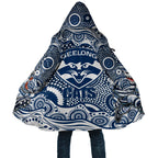 Geelong Cats Cloak Aboriginal Dot Pattern - Football Mascot Heritage Pride