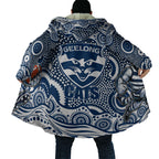 Geelong Cats Cloak Aboriginal Dot Pattern - Football Mascot Heritage Pride