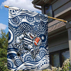 Geelong Cats Garden Flag Aboriginal Dot Pattern - Football Mascot Heritage Pride