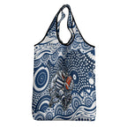 Geelong Cats Grocery Bag Aboriginal Dot Pattern - Football Mascot Heritage Pride
