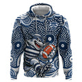 Geelong Cats Hoodie Aboriginal Dot Pattern - Football Mascot Heritage Pride