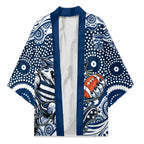Geelong Cats Kimono Aboriginal Dot Pattern - Football Mascot Heritage Pride