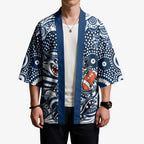 Geelong Cats Kimono Aboriginal Dot Pattern - Football Mascot Heritage Pride