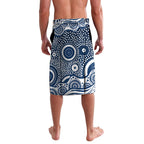 Geelong Cats Lavalava Aboriginal Dot Pattern - Football Mascot Heritage Pride