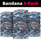 Geelong Cats Neck Gaiter Aboriginal Dot Pattern - Football Mascot Heritage Pride