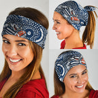 Geelong Cats Neck Gaiter Aboriginal Dot Pattern - Football Mascot Heritage Pride