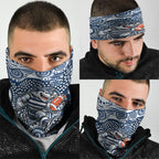 Geelong Cats Neck Gaiter Aboriginal Dot Pattern - Football Mascot Heritage Pride