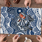 Geelong Cats Puzzle Aboriginal Dot Pattern - Football Mascot Heritage Pride