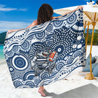 Geelong Cats Sarong Aboriginal Dot Pattern - Football Mascot Heritage Pride