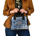 Geelong Cats Shoulder Handbag Aboriginal Dot Pattern - Football Mascot Heritage Pride