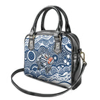 Geelong Cats Shoulder Handbag Aboriginal Dot Pattern - Football Mascot Heritage Pride