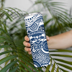 Geelong Cats Skinny Tumbler Aboriginal Dot Pattern - Football Mascot Heritage Pride