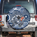 Geelong Cats Spare Tire Cover Aboriginal Dot Pattern - Football Mascot Heritage Pride