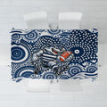 Geelong Cats Tablecloth Aboriginal Dot Pattern - Football Mascot Heritage Pride