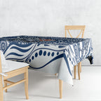 Geelong Cats Tablecloth Aboriginal Dot Pattern - Football Mascot Heritage Pride