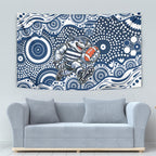 Geelong Cats Tapestry Aboriginal Dot Pattern - Football Mascot Heritage Pride